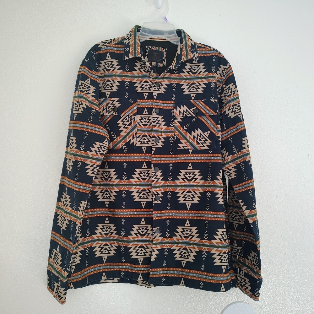 NOMAD by Craft + Flow Aztec Twill Shirt Jacket Men’s M Southwest Navajo